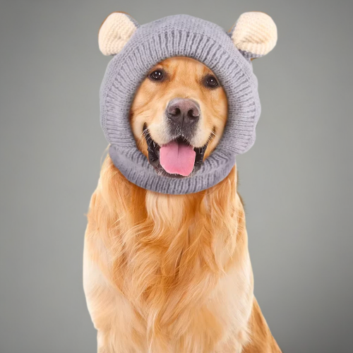 Quiet Dog Ear Muffs for Winter Warmth